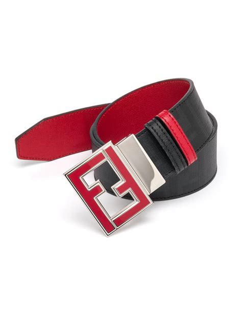 mens fendi belt red|red fendi belt for sale.